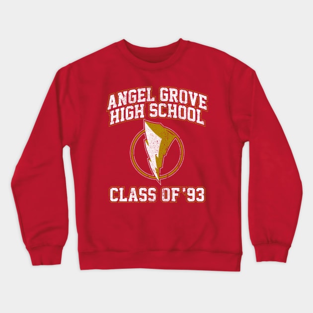 Angel Grove High School Class of 93 Crewneck Sweatshirt by huckblade